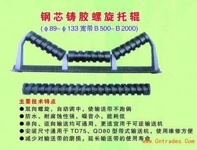 双向螺旋橡胶托辊的安装与使用指南